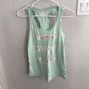 Doughnuts and deadlift teal tank